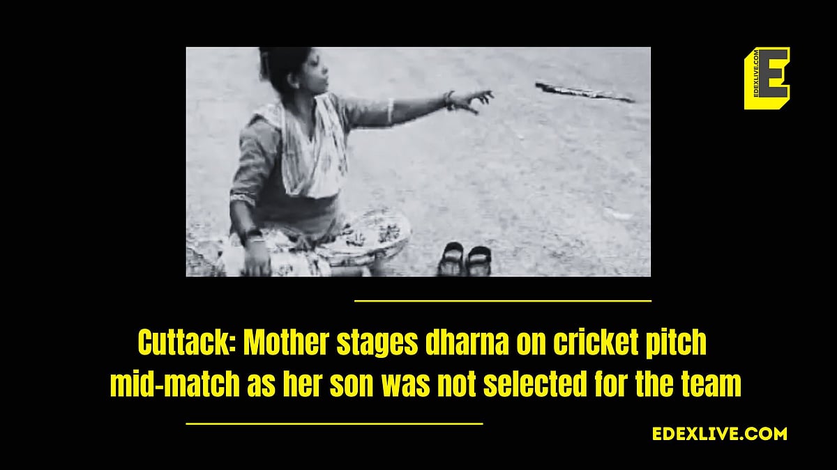 Cuttack: Mother stages dharna on cricket pitch mid-match as her son was not selected for the team
